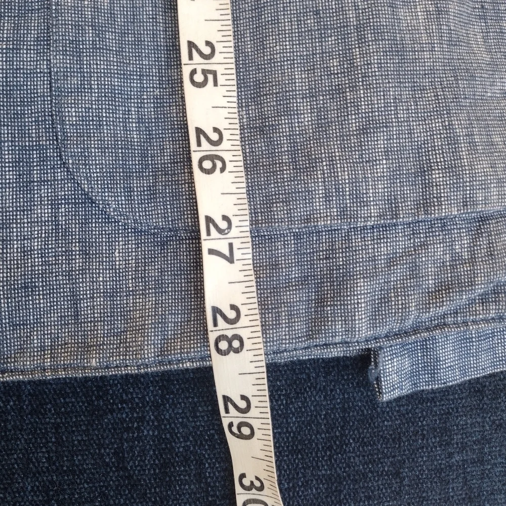 J Crew (e8647) Mens Blue 2 Button Blazer / Sports coat - Size XL Linen Blend